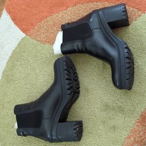 Prada chelsea platform boots